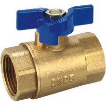 Plating Brass Ball Valve with Butterfly (AD-1016)